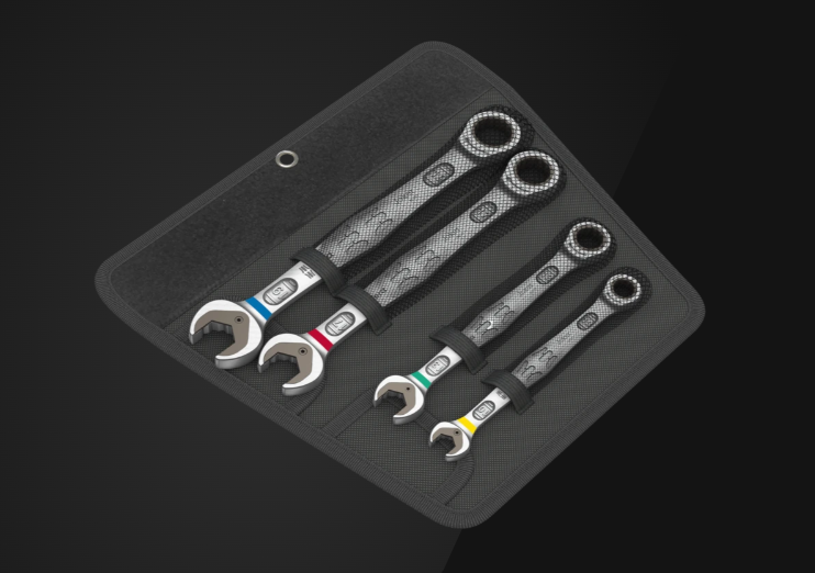 Assortimento chiavi combinate a cricchetto 4pz. WERA